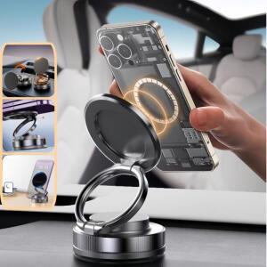 차량용 호환 진공 마그네틱 자석 휴대폰 거치대 360도 회전 ° GPS 자동차 차량용 호환 대시보드  접이식