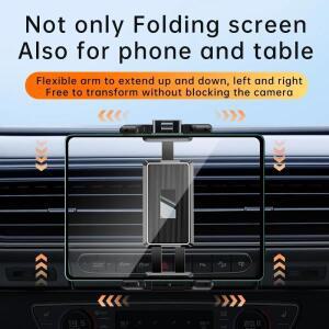 자동차 차량용 호환 에어 벤트 유니버사 홀더 마운트 7인치 - 12.9인치 태블릿 IPad 호환 4인치 접이식 스