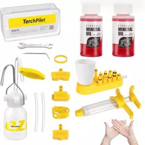 시마노용 토치파일럿 자전거 브레이크 블리드 키트 TEKTRO 유압 디스크 서비스 세트 MTB/로드 완벽 미네랄