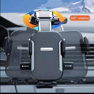 차량용 호환 휴대폰 거치대  흡착 컵 베이스 - 360도 ° 회전식 대시보드 흔들림 방지 내비게이션 홀더