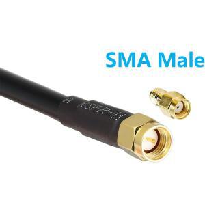 1Pcs RG58 N 암 플러그-SMA 수 플러그 안테나 커넥터 라디오 WIFI 라우터 용 호환 RF 동축 점퍼 피그 테일