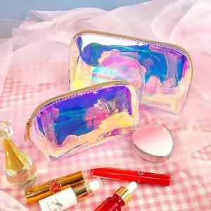 [셀러에이드](큰손할인) 홀로그램 파우치 투명 PVC 화장품파우치 pvc파우치