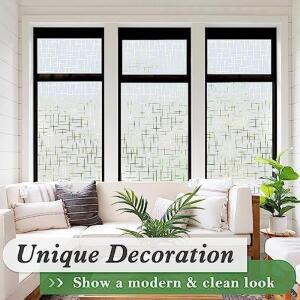 십자가 패턴 개인 정보 보호 젖빛 유리 창 스티커 소규모 사무실/홈 오피스의 자외선 위한 장식