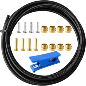 시마노 BH59 스램 Avid 시스템용 3000mm 유압 디스크 브레이크 호스 키트 - 자전거 올리브 8개 황동 연결