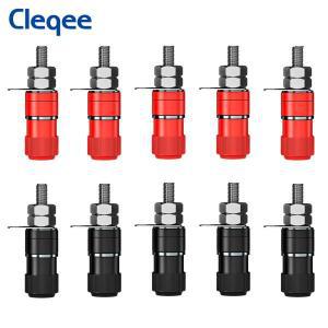 10pcs 바인딩 포스트 너트 4mm 바나나 소켓 전기 커넥터 터미널 용 호환 플러그 잭 DIY 호환 액세서리