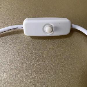 On/Off 스위치 버튼이  USB 타입C 연장 케이블 흰색 수-암 커넥터