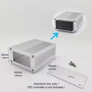 온습도시계 XMT-7100 PID 온도 Auber 실버블랙 용 알루미늄 상자 인