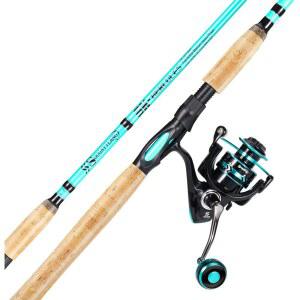 소가일랑 7 u2019 낚싯대 및 릴 방적 콤보, 2개, 4000 크기, 오른쪽/왼쪽 손잡이 위치, 인쇼어 낚시에 적합