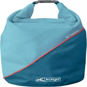 쿠르고 키블 캐리어 - 휴대용 소형 여행용 보관함 개 사료 건조 봉투 캠핑용 5파운드 용량 코스탈 블루