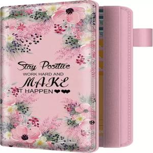 RFID 차단 기능이 있는 남녀용 bvya 체크북 커버 펜 홀더가 프리미엄 프린트 가죽 슬림 지갑 중복 검사를