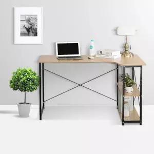 L형 책상 코너 디자인 ㄱ자 선반 원목 L자 스틸 학생 P.V