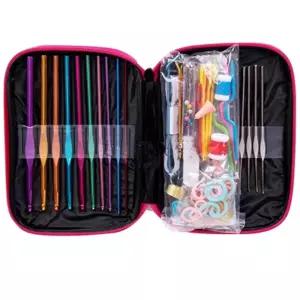 뜨개질바늘 풀세트100P 키링 인형 코바늘 초보자질 입문용질 질트 질가방 질코 손뜨개 DIY 목도리만들기 질