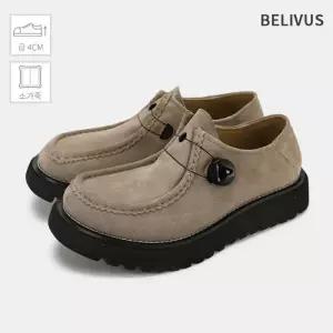 [빌리버스]빌리버스 남자 심플 다이얼 소가죽 슬립온 슈즈 로퍼 편한 단화 BJG108