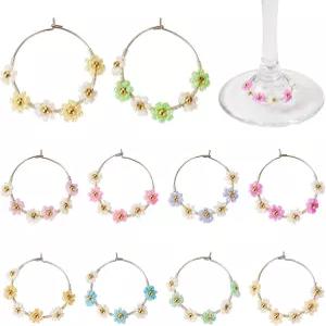 마지베즈 와인 잔 참스 에나멜 펜던트 음료 태그 스템 시음회 용품 식별