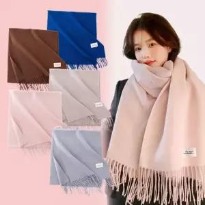 머플러 여성 빅사이즈 겨울목도리 모조 캐시미어 롱목도리 겨울 머플러 넥워머 KK877