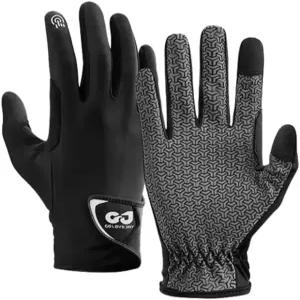 수자유 한 쌍 터치스크린 골프 장갑 남성 여성 실리콘 미끄럼 방지 레인 좌우 운동복 경량 스포츠 승마