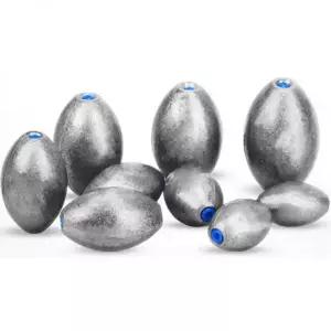 캐스팅볼 계란 낚시 싱커 5g-100g 타원형 샷 배스 무게 바닷물 민물 주조