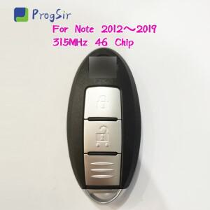 ID46 칩이 장착된 닛산 노트 2012 ~ 2019용 315MHz 스마트 원격 제어 키