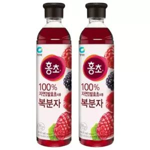 청정원 블루베리 대상 홍초 복분자 900MLX2개