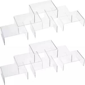 홈쿡 12팩 투명 아크릴 디스플레이 스탠드 공예 컵케이크 라이저 4인치 x 3인치 2인치