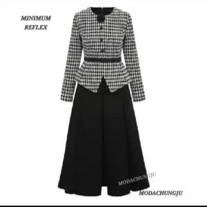 [미니멈]MD 하운드 체크 페플럼 투피스스타일 원피스 MD MYDAWO1070MX