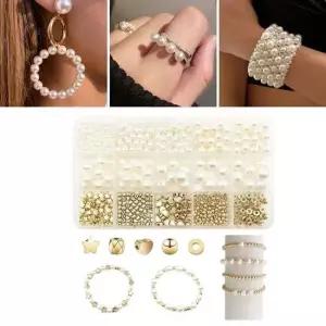 [무료배송] 비즈공예 진주 부자재 15종세트 팔찌 목걸이 만들기