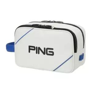 핑골프파우치 NQC 111E1BG003_WH 남성 파이핑 배색 파우치