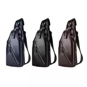 BS 벨트포인트웨이스트 크로스백 가방 힙색 남자가방 학생가방 웨이스트백 가죽가방 남성가방