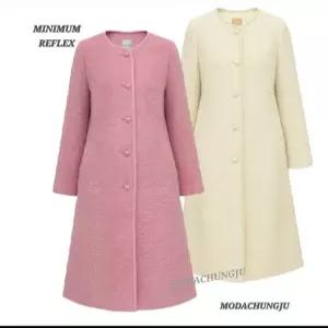 [미니멈]MD 울 알파카 부클 A 라인 코트  MD MYDAWL0800PK