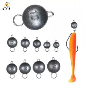 캐스팅볼 낚시 무게추 싱커 지그 헤드 회전 원형 볼 태클 5개 2g-18g