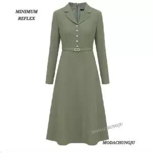 [미니멈]MD 카라 플레어 원피스  MD MYDAWO0620BK