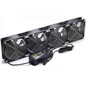 자동 대용량 냉각 팬 수족관 소형 컴퓨터 라디에이터 송풍기 쿼드 자동차 배기