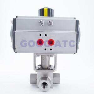 호환 DN8/DN10/DN15 32Mpa 300bar 고압 볼 밸브 3 방향 스테인레스 SS304  1/4 3/8 1/2 T L 유형