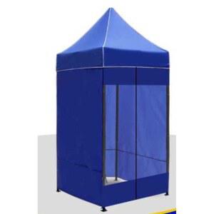 방한부스 겨울 임시 부스 투명천막 홈 방풍 2x1 2m 대기실 블루텐트 천3면 투명천한면
