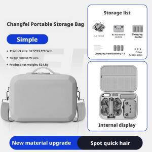 DJI Neo 2 다기능 보관 케이스 하드 쉘 충격 방지 방수 인조 가죽 가방 드론 배터리 리모컨 호환 액세서리