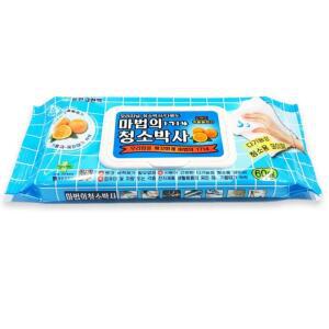 매직 청 물 마법의소박사 기름때 크리너 찌든때 학교 60매x5팩 소박사 세정 관공서 티슈