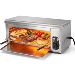 WQV 2000W 도롱뇽 브로일러, 전기 스테이크 브로일러, 탈부착 가능한 플레이트가 있는 라클렛 그릴 치즈 멜터 그릴, 가정용 스테인리스 스틸 히터, 월 마운트 또는 조리대, 50 -300