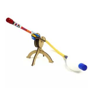 (4인세트) 로켓 발사대 공기 에어 각도조절/과학/완구/장난감/DIY/만들기/로케트/원리/실험/학습/교구/교육