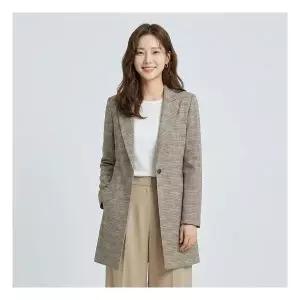 조이너스 체크 롱 자켓-JS23ZB3202318B 1180985