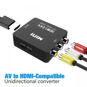 HDMITODVI HD 1080P HDMI - RCA AVCVBS 어댑터 AV to 미니 HDMI2AV 비디오 컨버터 박스 PS3 VCR DVD PALMTS