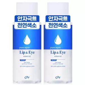 C2Y 아쿠아 립앤아이리무버 대용량 메이크업 클렌징 리무버 300ml 2개