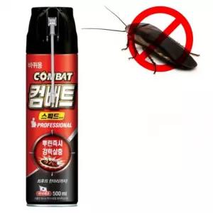 벌레물림방지 컴뱃스피드 에어졸 바퀴제거 500ml 물림방지 뿌린즉시 유아세제