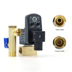 호환 1/2 전자 배수 밸브 DN15 컴프레서 필터 건식 저장 탱크 쿨러 전기 타이머 자동 물 컨트롤러 220V/24V