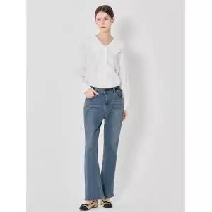 오조크 OZOC 세미 부츠컷 데님 팬츠 1181865