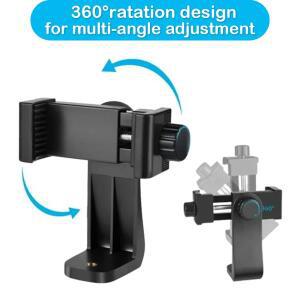 360도 회전 폰 홀더 수직 수평 삼각대 클립 1/4 나사 포함 휴대폰 마운트 데스크 어댑터