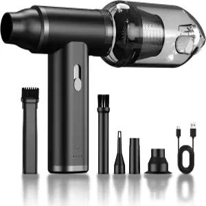 압축 공기 먼지 제거기 및 진공 청소기 4-in-1 150 000RPM 강력한 전기 키보드 자동차 사무실 가전제품용