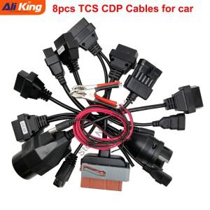 뜨거운 판매 TCS CDP 케이블 풀 세트 8pcs 자동차 어댑터 Obd2 진단 커넥터 Pro 용 8