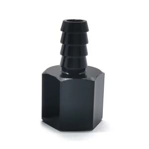 호환 블랙 스트레이트 알루미늄 AN6 AN8 AN10 암 플레어-3/8 1/2 바브 푸시 호스 피팅 어댑터 오일 쿨러