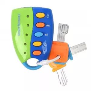 키홀더 열쇠고리 멜로디완구 세트 파랑 999-80b 키링 12개월 아기 장난감 답례품 선물 모형 자동차 발달놀