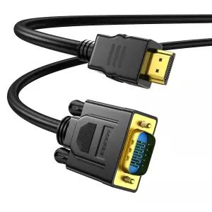 HDMI에서 VGA 케이블까지 모니터 노트북 PC 프로젝터 HDTV Roku Xbox용 6.6FT 단방향 어댑터까지